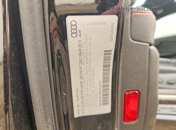 WAUENAF46KN003267 2019 AUDI A4 Black Շարժիչի բաժամունքի տեսք