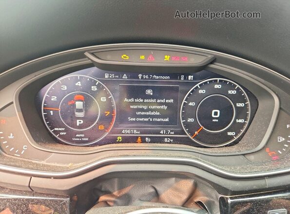 WAUENAF46KN003267 2019 AUDI A4 Black Սարքավորումների վահանակի տեսք