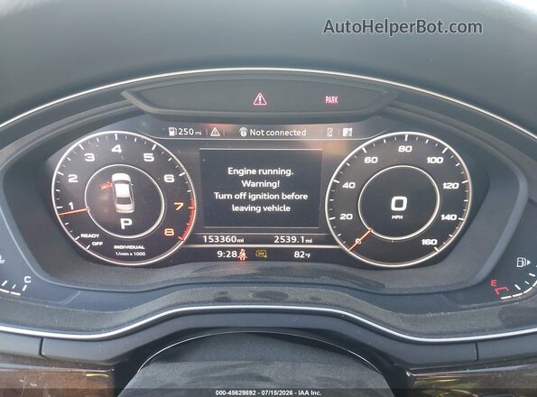 WAUENAF47HN020619 2017 AUDI A4 Black უკანა სავარძლების ხედი