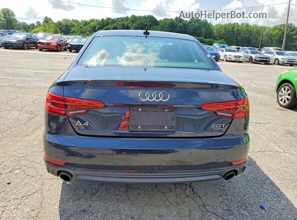 WAUENAF47HN071568 2017 AUDI A4 Blue Հետևի տեսք