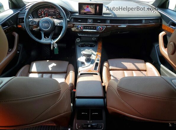WAUENAF47HN071568 2017 AUDI A4 Blue Առջևի վահանակի տեսք