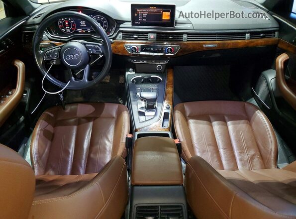 WAUENAF47HN072185 2017 AUDI A4 Blue Vista del salpicadero