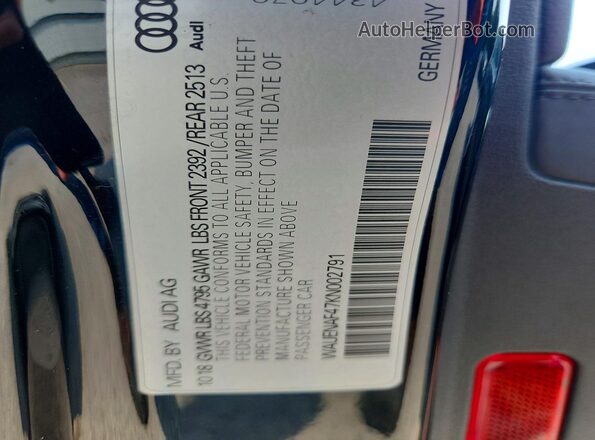 WAUENAF47KN002791 2019 AUDI A4 Черный Вид подкапотного пространства