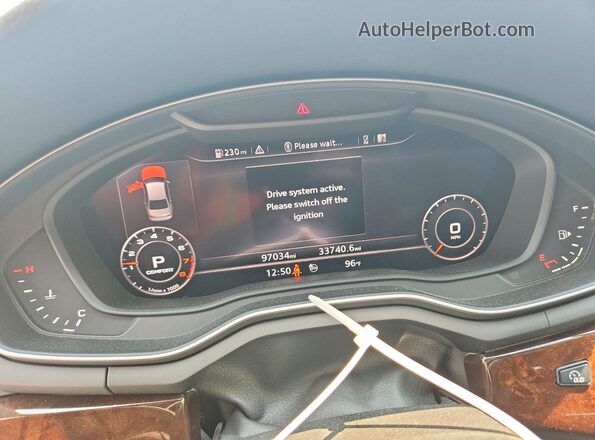 WAUENAF47KN002791 2019 AUDI A4 Черный Вид щитка приборов