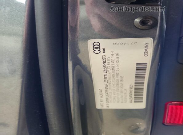 WAUENAF47KN018523 2019 AUDI A4 Gray Вид підкапотного простору