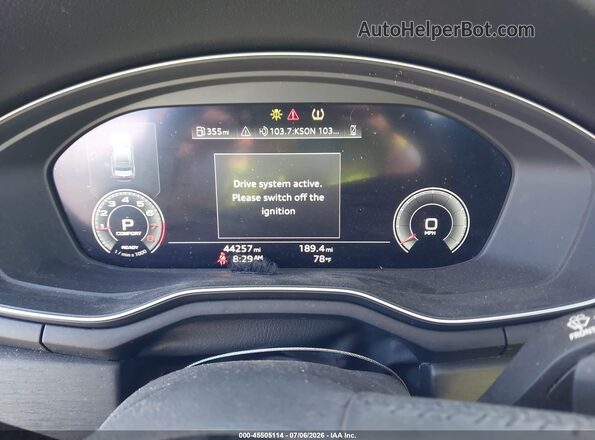 WAUENAF47LN006048 2020 AUDI A4 Black უკანა სავარძლების ხედი