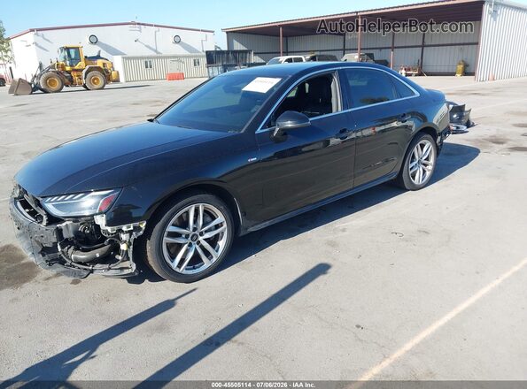 WAUENAF47LN006048 2020 AUDI A4 Black წინა მარცხენა ხედი სამი მეოთხედიდან