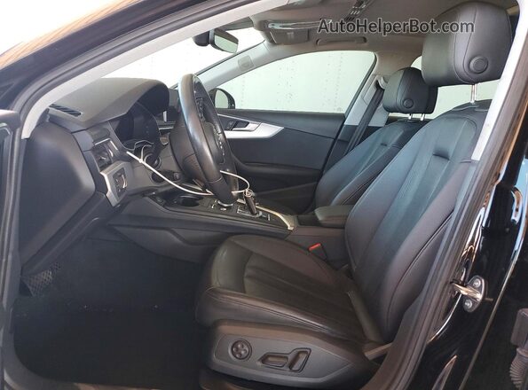 WAUENAF48HN001058 2017 AUDI A4 Черный Вид салона спереди