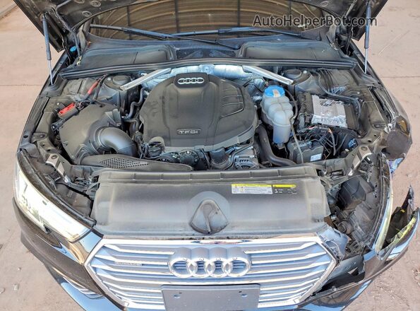 WAUENAF48HN001058 2017 AUDI A4 Черный Вид задней части салона