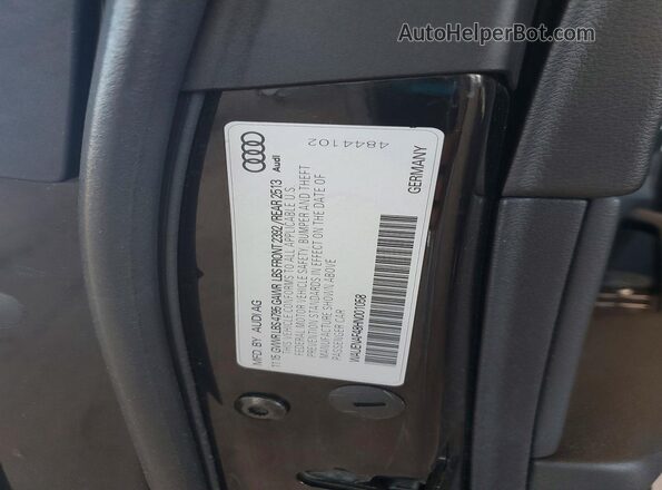 WAUENAF48HN001058 2017 AUDI A4 Черный Вид подкапотного пространства