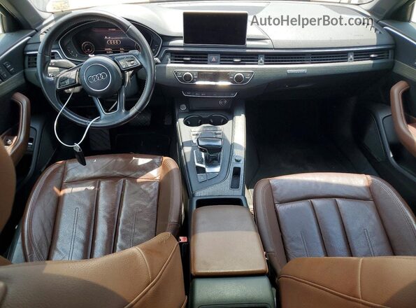 WAUENAF48HN021052 2017 AUDI A4 Blue Вид панелі приладів