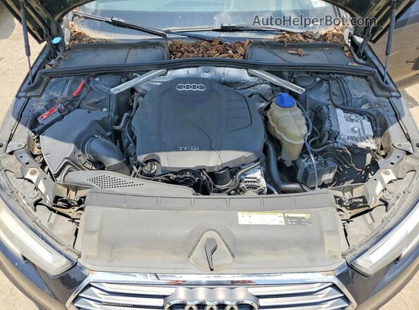 WAUENAF48HN021052 2017 AUDI A4 Blue Вид задньої частини салону