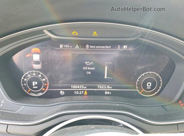 WAUENAF48HN021701 2017 AUDI A4 Charcoal Սարքավորումների վահանակի տեսք