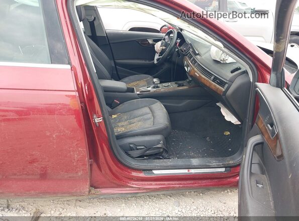 WAUENAF48JA112853 2018 AUDI A4 Maroon Front interior view