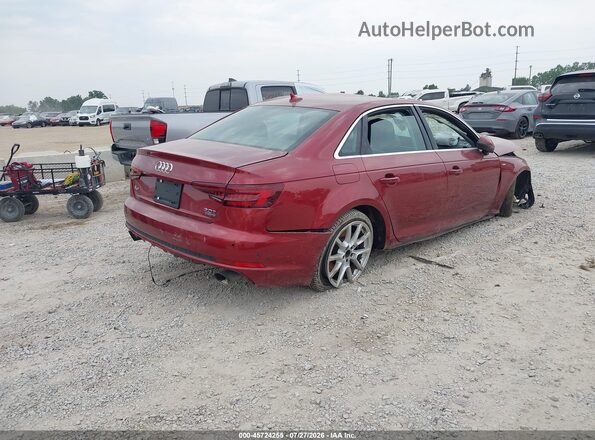 WAUENAF48JA112853 2018 AUDI A4 Maroon Rear right