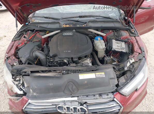 WAUENAF48JA112853 2018 AUDI A4 Maroon Rear view