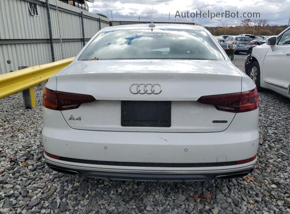 WAUENAF48KA061467 2019 AUDI A4 White Вид ззаду