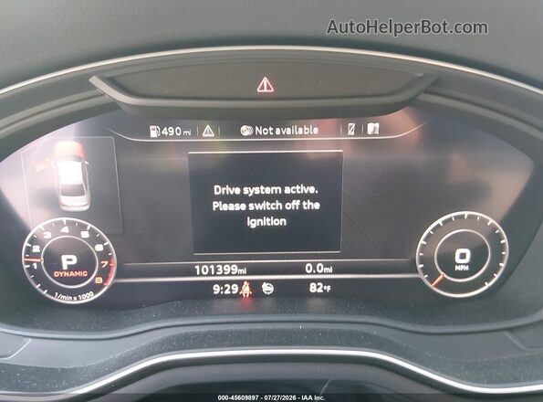 WAUENAF48KA073263 2019 AUDI A4 Белый Вид задних сидений
