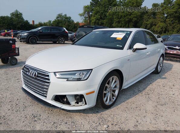 WAUENAF48KA073263 2019 AUDI A4 Белый Передняя левая четверть