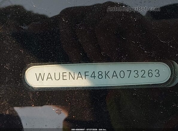 WAUENAF48KA073263 2019 AUDI A4 Белый Вид подкапотного пространства