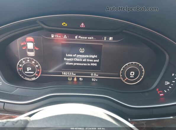 WAUENAF48KN001794 2019 AUDI A4 Gray უკანა სავარძლების ხედი
