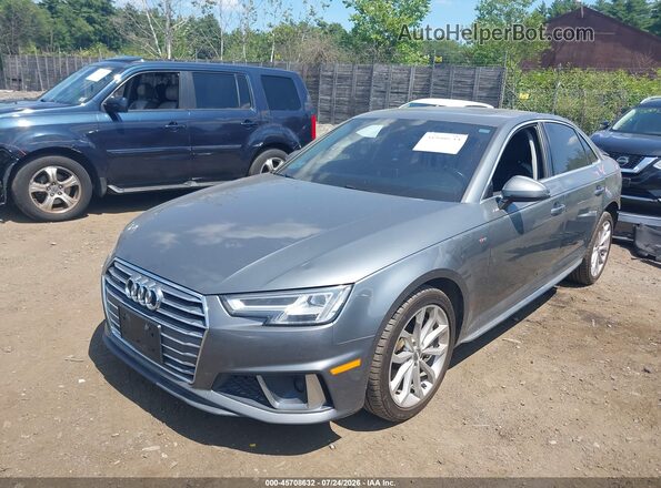 WAUENAF48KN001794 2019 AUDI A4 Gray წინა მარცხენა ხედი სამი მეოთხედიდან