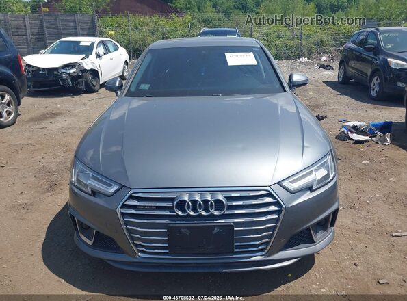 WAUENAF48KN001794 2019 AUDI A4 Gray უკანა სალონის ხედი