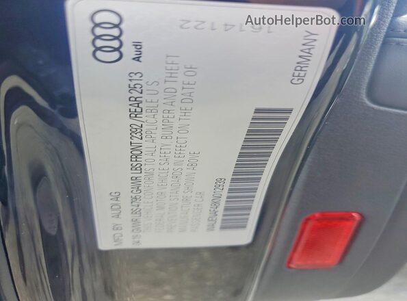 WAUENAF48KN012939 2019 AUDI A4 Black Շարժիչի բաժամունքի տեսք