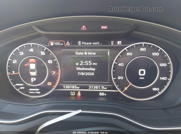WAUENAF49JA054459 2018 AUDI A4 Black Вид задніх сидінь