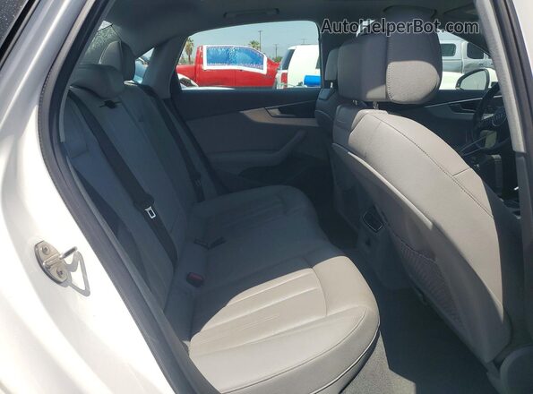 WAUENAF49JA120461 2018 AUDI A4 White Հետևի նստատեղերի տեսք