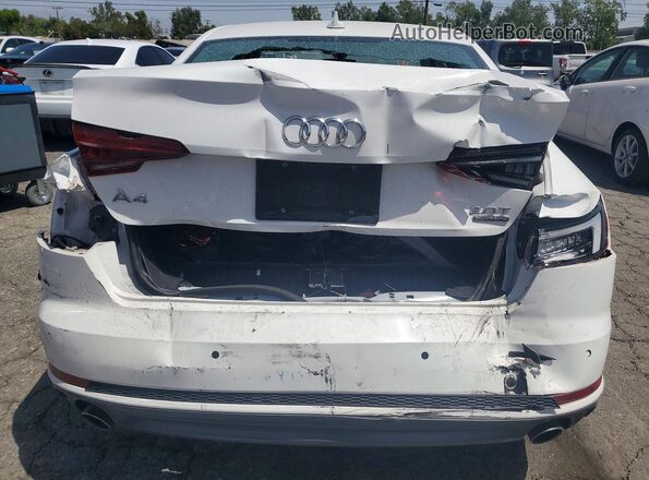WAUENAF49JA120461 2018 AUDI A4 White Հետևի տեսք