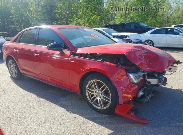 WAUENAF49KA013119 2019 AUDI A4 Red წინა მარჯვენა