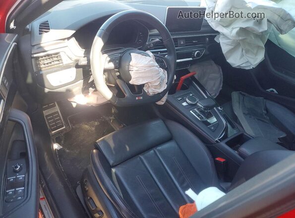 WAUENAF49KA013119 2019 AUDI A4 Red წინა პანელის ხედი