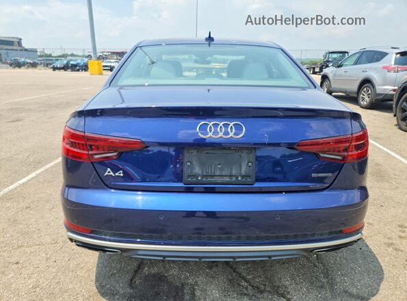 WAUENAF49KN005854 2019 AUDI A4 Blue Vista trasera