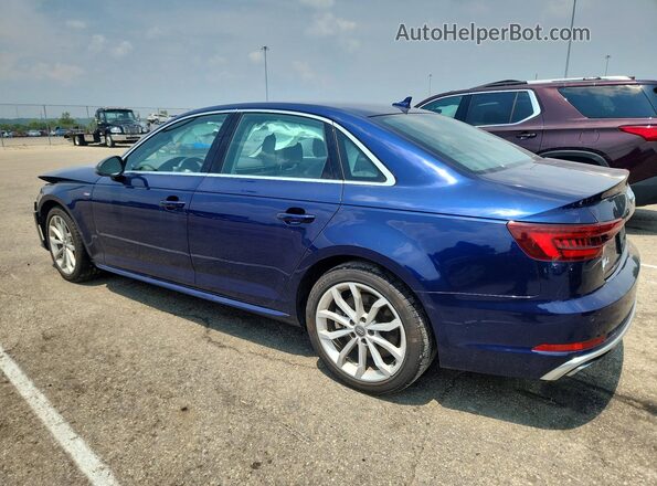 WAUENAF49KN005854 2019 AUDI A4 Blue Trasero izquierdo