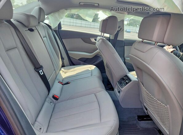 WAUENAF49KN005854 2019 AUDI A4 Blue Vista de los asientos traseros