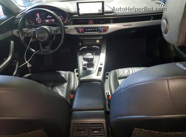 WAUENAF4XHN004589 2017 AUDI A4 Gray Առջևի վահանակի տեսք