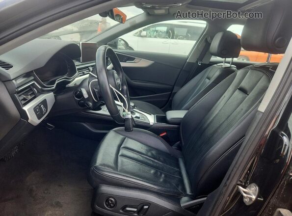 WAUENAF4XJN017302 2018 AUDI A4 Черный Вид салона спереди