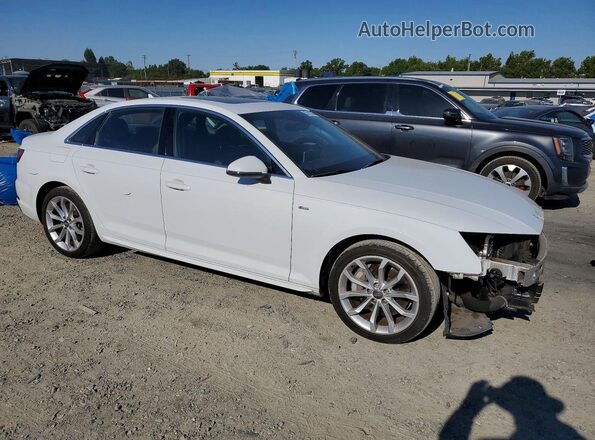 WAUENAF4XKA039485 2019 AUDI A4 White Przód prawy