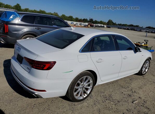 WAUENAF4XKA039485 2019 AUDI A4 White Tył prawy