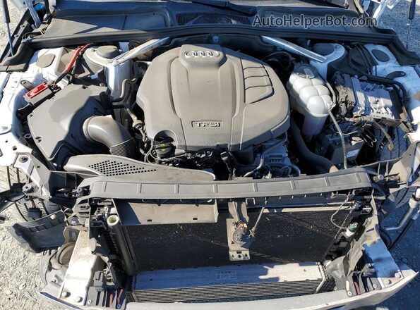 WAUENAF4XKA039485 2019 AUDI A4 White Widok wnętrza z tyłu