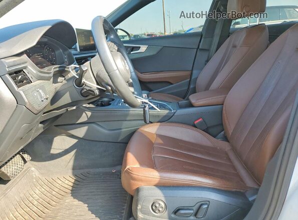 WAUENAF4XKN001554 2019 AUDI A4 White Widok wnętrza z przodu