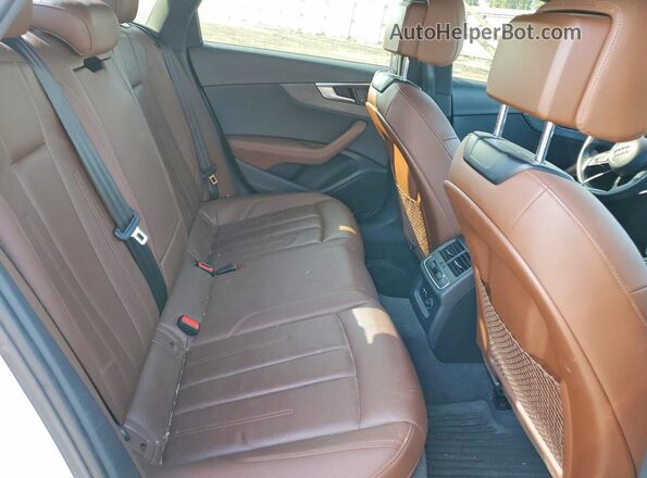 WAUENAF4XKN001554 2019 AUDI A4 White Widok tylnych siedzeń