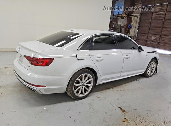 WAUENAF4XKN002199 2019 AUDI A4 White Задня права чверть