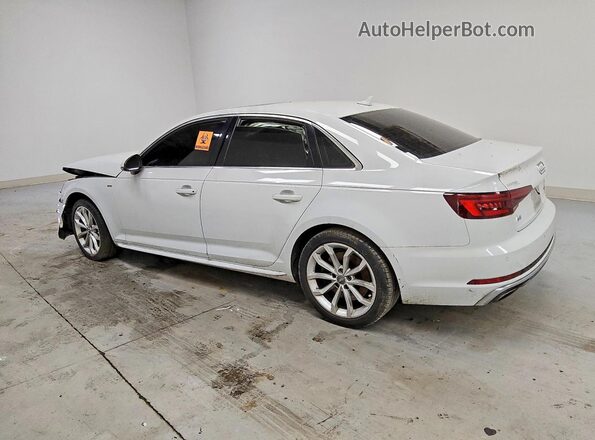 WAUENAF4XKN002199 2019 AUDI A4 White Задня ліва чверть