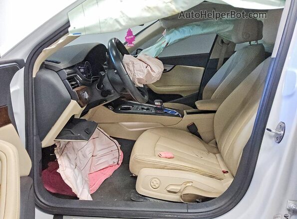 WAUENAF4XKN002199 2019 AUDI A4 White Вид салону спереду