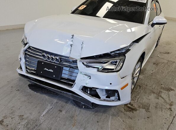 WAUENAF4XKN002199 2019 AUDI A4 White Вид наклейки з VIN-кодом