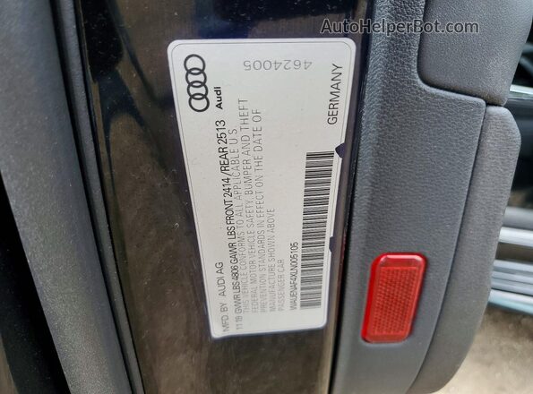 WAUENAF4XLN005105 2020 AUDI A4 Черный Вид подкапотного пространства
