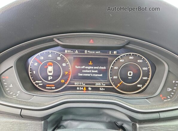 WAUENCF50JA080792 2018 AUDI A5 Синий Вид щитка приборов