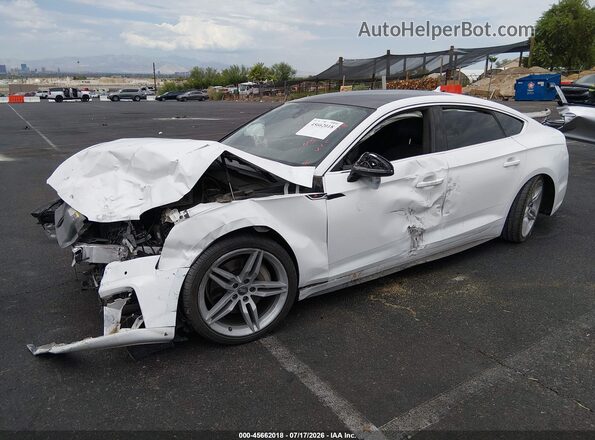WAUENCF51JA104260 2018 AUDI A5 White Առջևի ձախ երեք քառորդ տեսարան